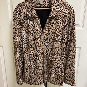 Chicos Leopard Jacket, size 3